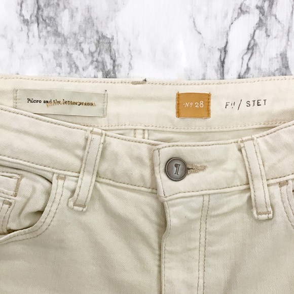 Pilcro and the Letterpress Ivory Stet Slim Ankle - Picture 5 of 5